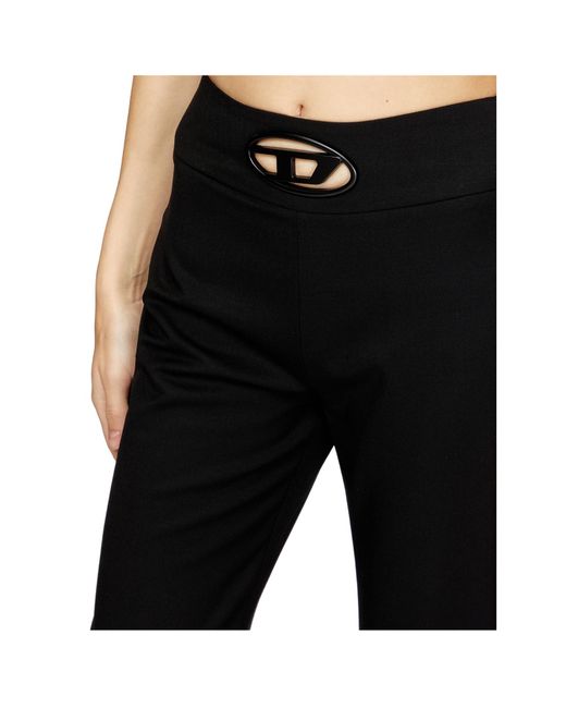 DIESEL Black P-Ersy High Waisted Trousers