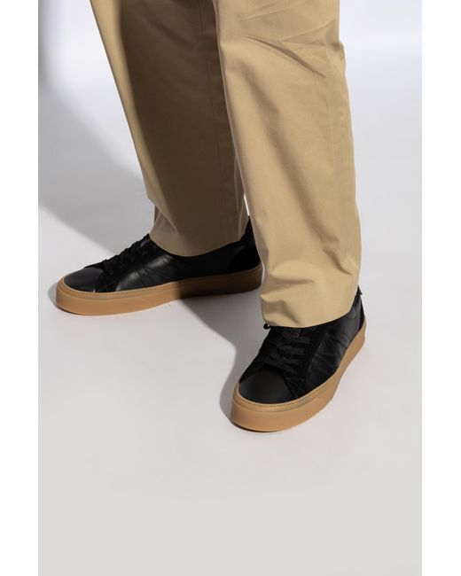 Moncler Black Monaco 2 Round Toe Sneakers for men