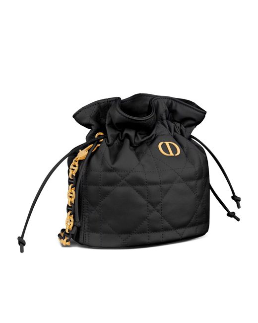 Dior Black Miss Caro Mini Bucket Bag With Drawstring