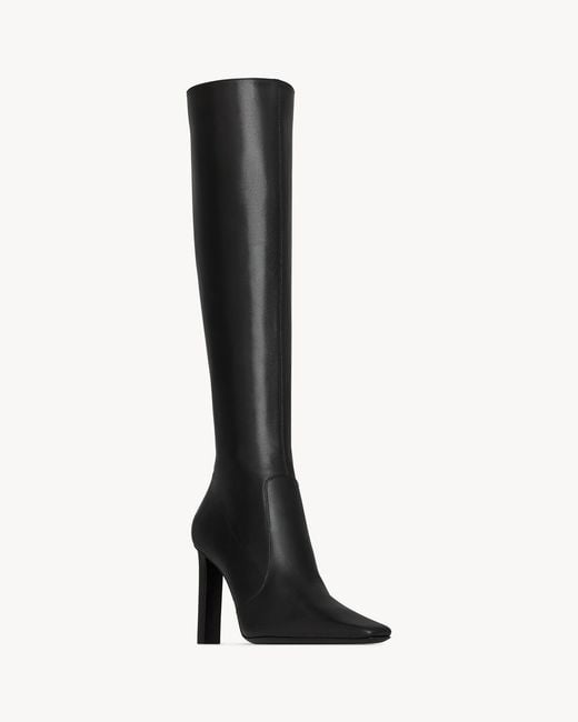 Saint Laurent Black Francoise Pointed Toe Boots