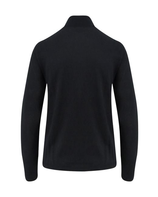 Aspesi Black Roll-Neck Virgin Wool Jumper