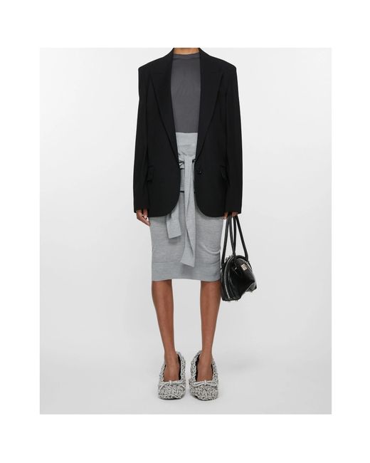 Acne Black Single-Breasted Blazer