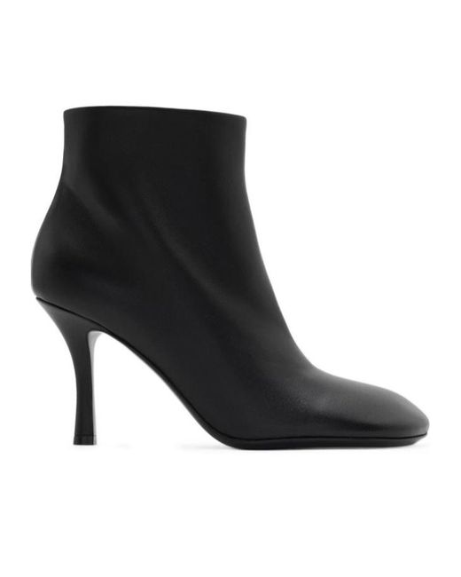 ショートブーツ・ブーティ Burberry Black Leather Baby Boot Burberry Black Leather Baby Boot (Burberry/ショートブーツ