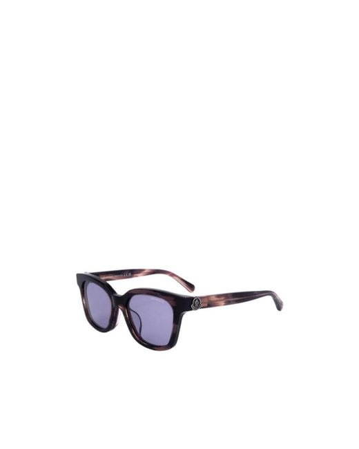 Moncler Blue Eyewear Squared Frame Sunglasses