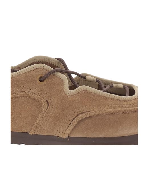 Ugg Brown Lace-Up Flat Shoes