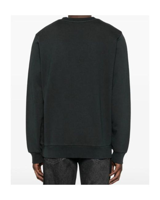 A.P.C. Black Logo Long Sleeved Sweatshirt for men