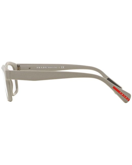 Prada White Logo Flat Mirror for men