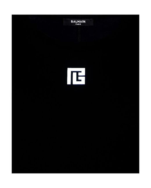 Balmain Black Oversized T-Shirt for men