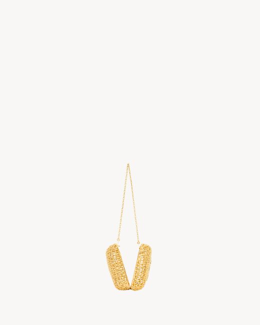 Saint Laurent Metallic Evening Clutch
