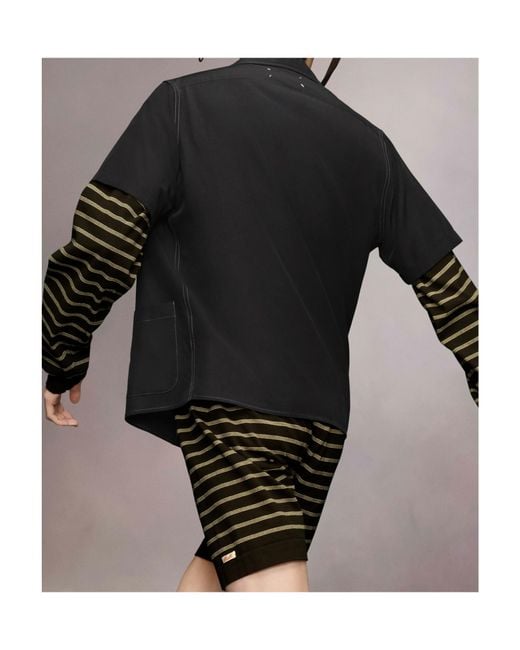 Maison Margiela Black Short-Sleeved Shirt for men