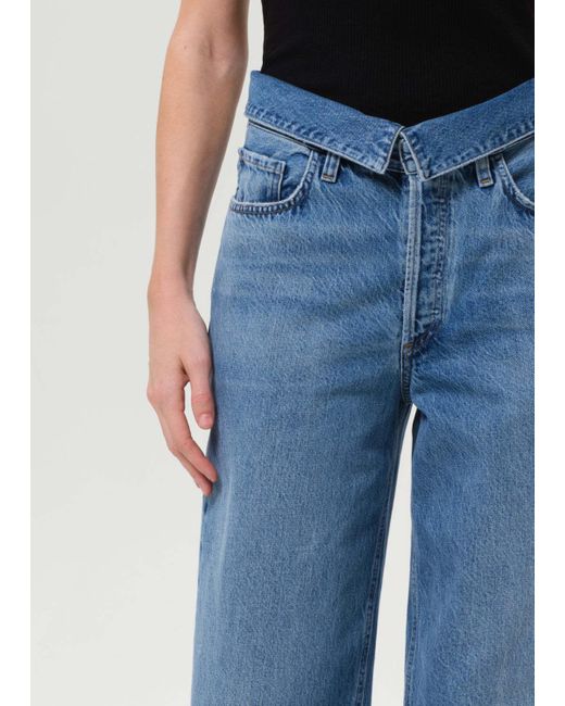 Agolde Blue Echo Tapered Jeans
