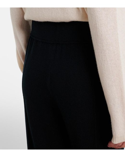 Jardin Des Orangers Blue Wool And Cashmere Wide-Leg Pants