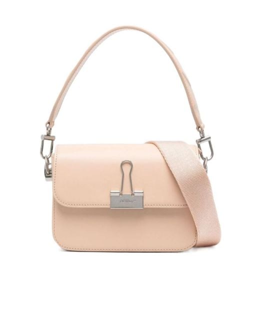 Off-White c/o Virgil Abloh Pink Small Binder Shoulder Bag