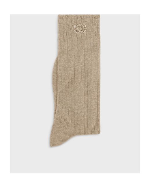 Céline White Triomphe Socks