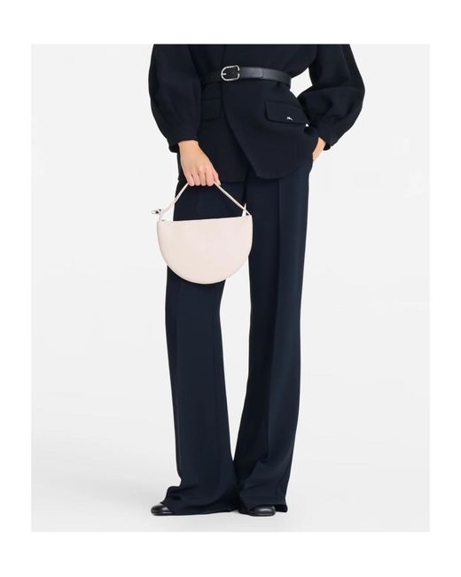 Longchamp White Small Le Roseau Tote Bag