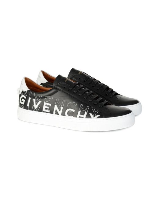 Givenchy White Embroidery Logo Low-Cut Casual Sneakers for men