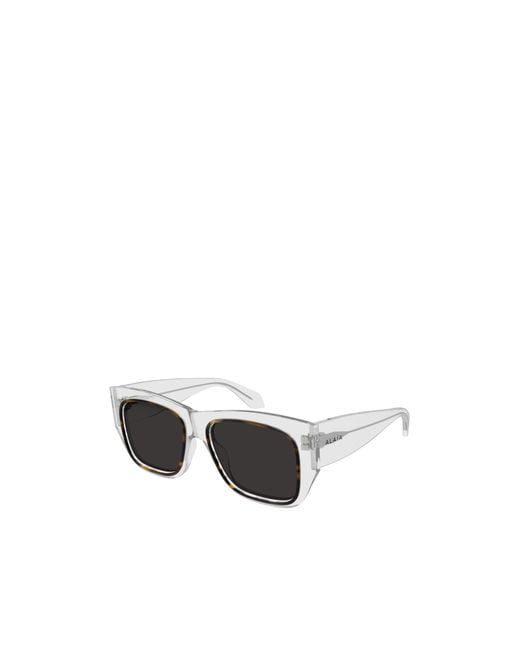 Alaïa White Alaïa Geometric Acetate Sunglasses