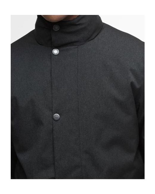 Barbour Black Winter Powell Waterproof Jacket for men