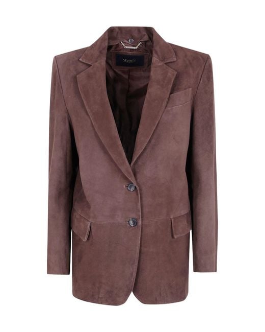 Seventy Brown Long-Sleeve Jacket