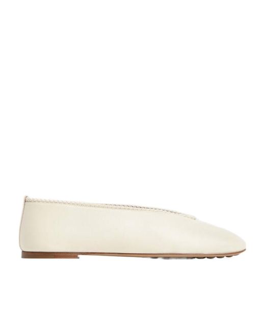 Bottega Veneta Natural Rosa Ballerina Shoes