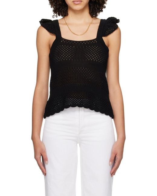 A.P.C. Black Needle Knitted Vest