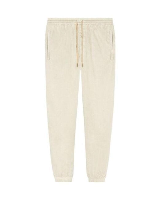 Givenchy Natural 4G Jacquard Cropped Jogging Pants