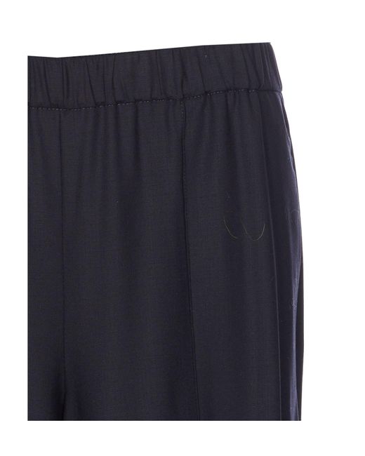 Fabiana Filippi Blue Elasticated Waistband Straight Leg Pants