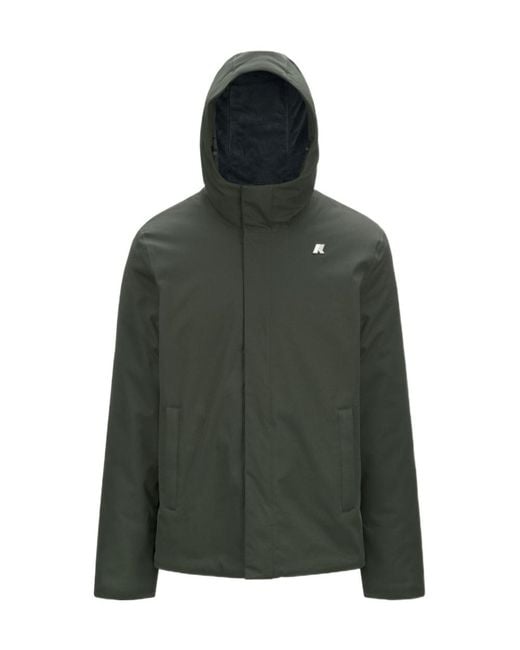 K-Way Green Jacko Twill Jacket for men