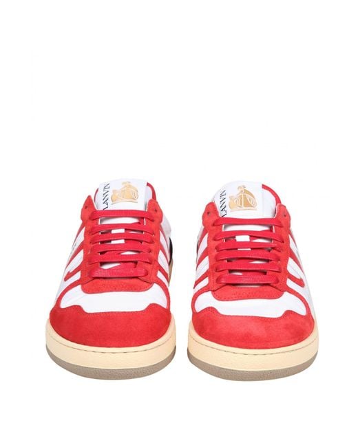 Lanvin Pink Low-Top Trainers