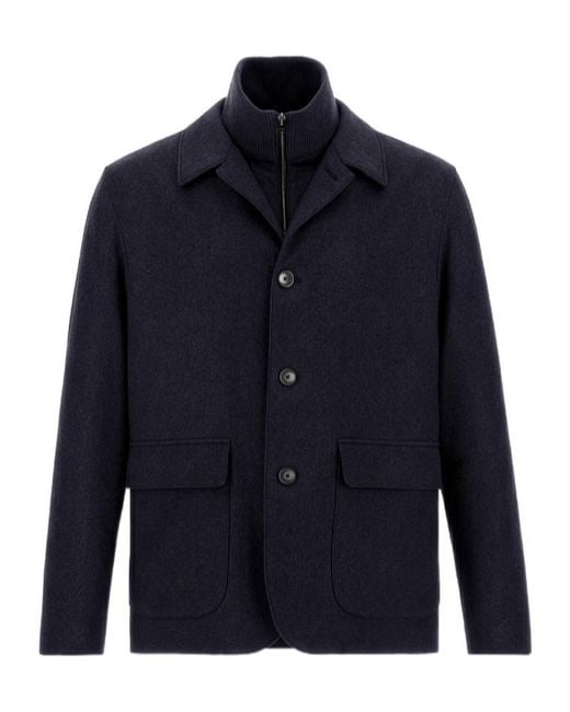 Herno Blue Resort Blazer for men