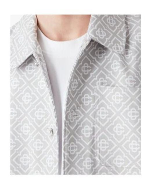 Casablanca White Monogram Workwear Jacket for men