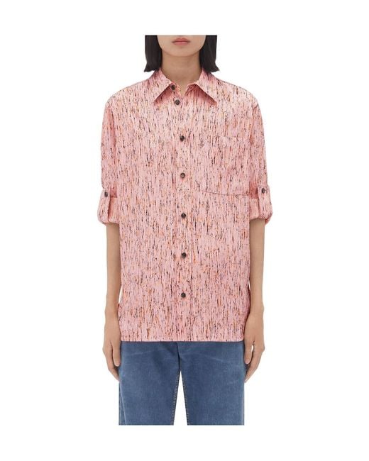 Bottega Veneta Textured Striped Shirt