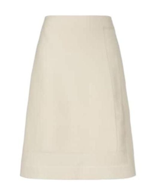 Jil Sander Natural Wool-Blend Wrap Skirt