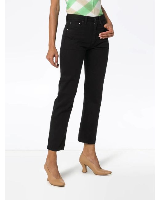 Totême Black High-Rise Jeans