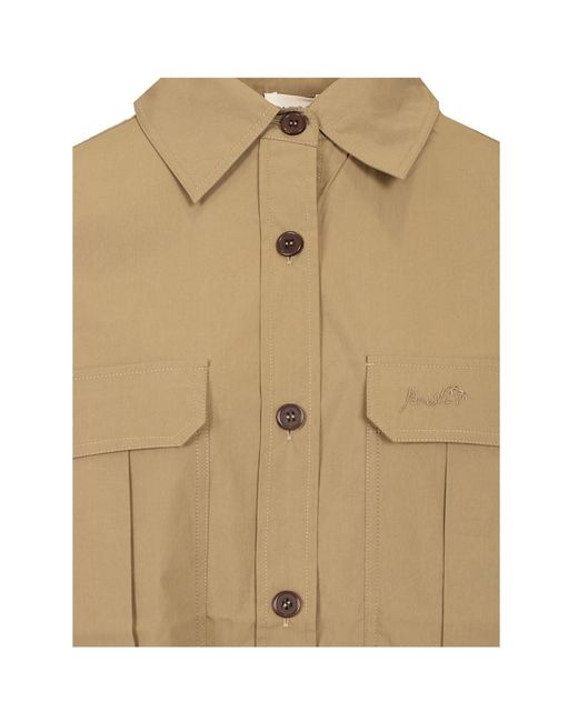 P.A.R.O.S.H. Natural Logo-Embroidered Shirt