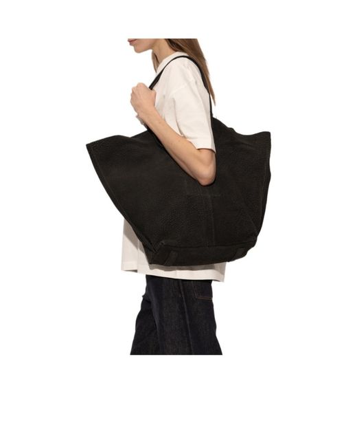 AllSaints Black Textured Tote Bag