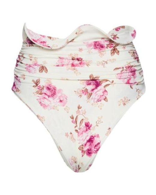 Magda Butrym Pink Sculpted Waist Swim Bottoms