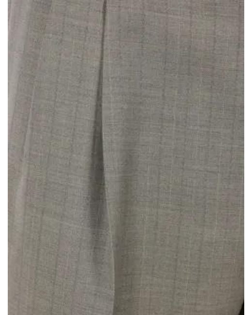 Auralee Gray Pleated Tailored Pants for men