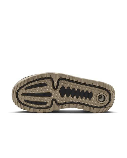 Nike Gray Acg Rufus Logo Embossed Mules