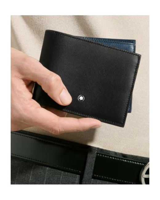 Montblanc Black Wallet 6Cc for men