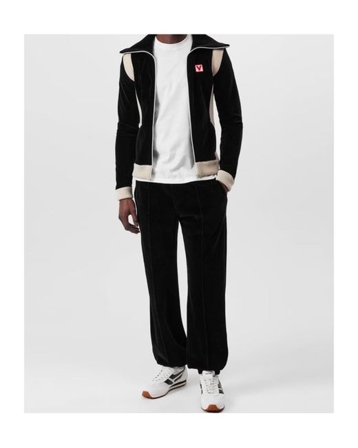 Valentino Black Logo Zip-Up Jacket for men
