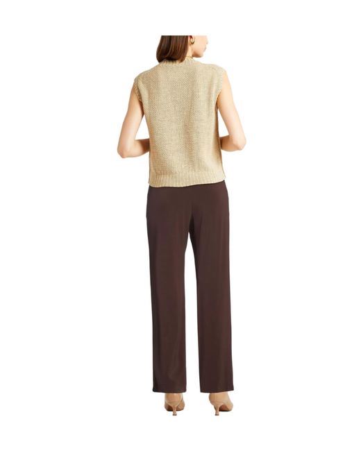 Max Mara Brown Comfortable Solid-Color Stretch Flared Pants