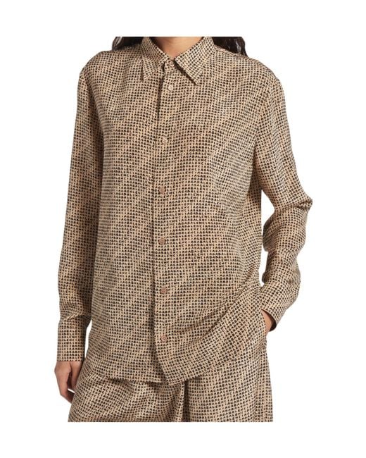 Balenciaga Brown Monogram Shirt