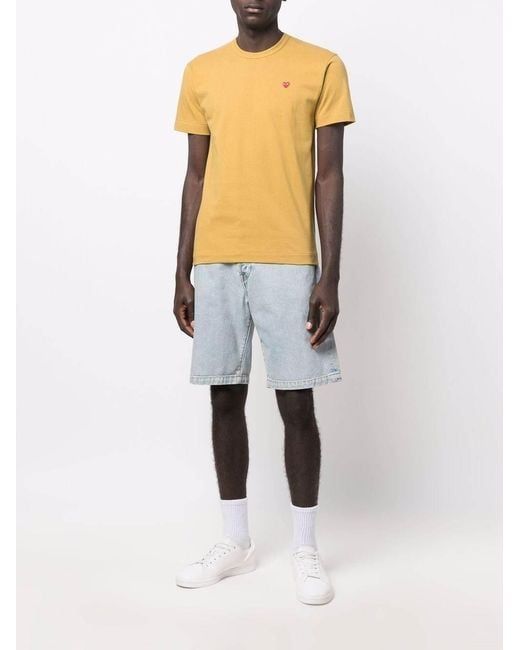 COMME DES GARÇONS PLAY Yellow Mini Heart T-Shirt for men