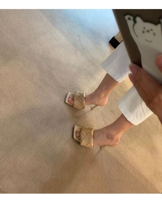 Bottega Veneta Pink Lido Mule