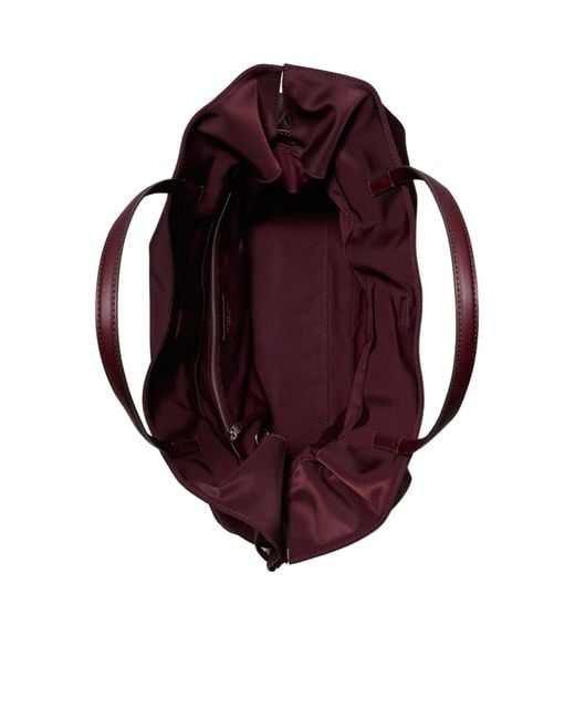Tory Burch Purple Ella Nylon Drawstring Tote