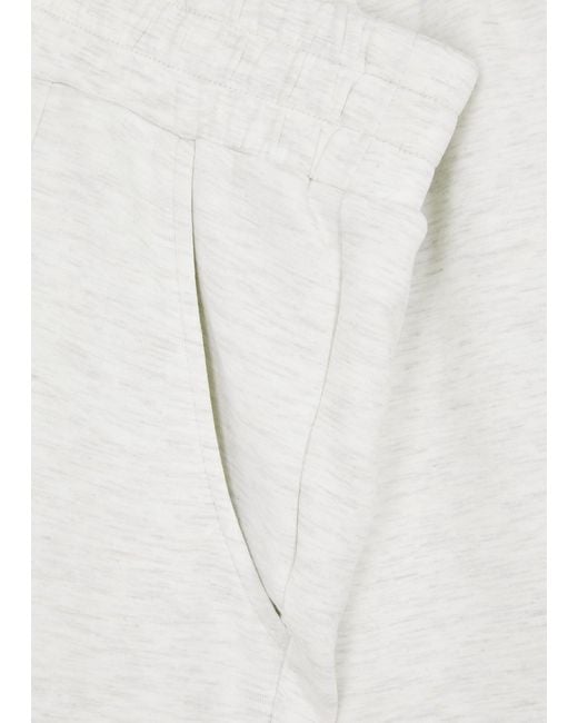 Varley White The Rolled Stretch-Jersey Sweatpants