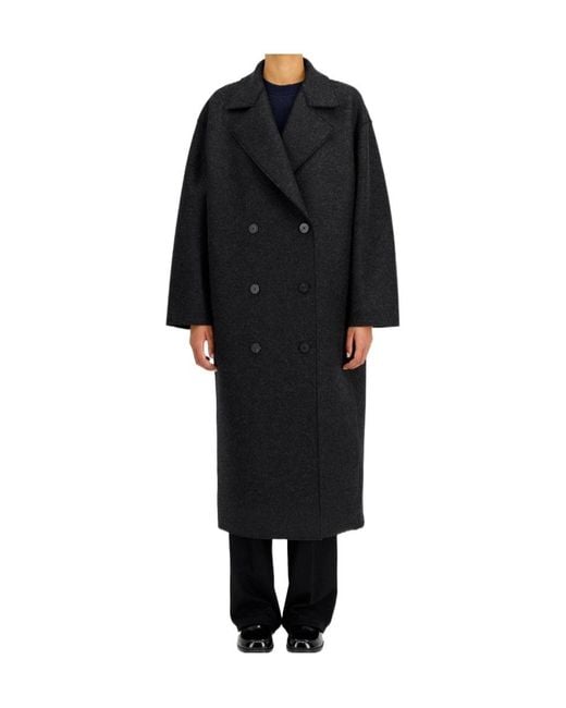 Harris Wharf London Black Long Oversized Coat