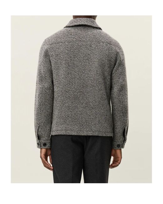 Les Deux Gray Zip-Front Jacket for men