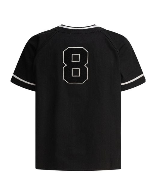 Bode Black Recreation Baseball Shirt for men